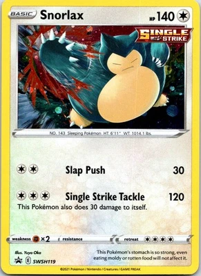 Snorlax - Promo SWSH: Sword & Shield Promo Cards SWSH119 NM - Image 1 of 2