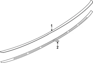 Genuine BMW Rear Spoiler Tape 51-62-5-A3C-B29 - Bild 1 von 1