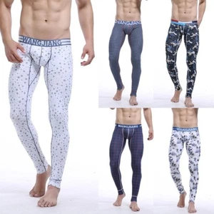 Sexy Herren weiche Baumwolle Thermo Unterwäsche lange Unterhosen Leggings Hose S-XL - Bild 1 von 17