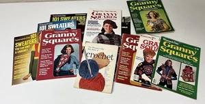 12 GRANNY SQUARES / Suéter Revistas Día de la Mujer Años 70 Años 80 Años 90 De Colección - Imagen 1 de 8
