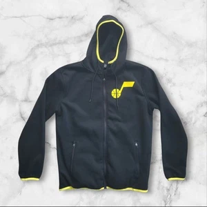 Utah Jazz NBA Basketball Black Hoodie Jacket Men's Size Large NWOT  - Picture 1 of 8