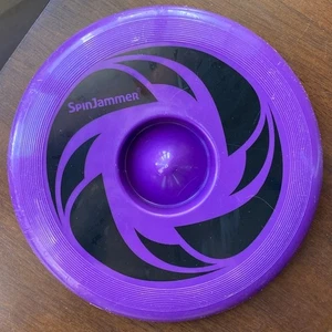 VINTAGE 1986 SPIN JAMMER Flying Disc Frisbee Purple Sandeen SpinJammer Nostalgie - Bild 1 von 13