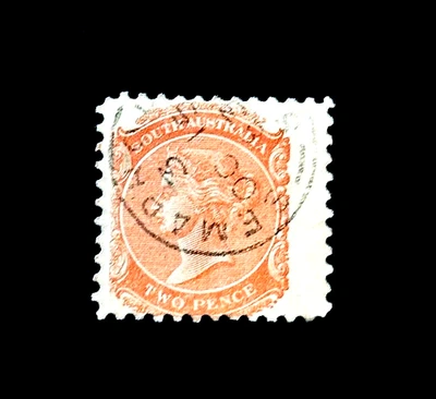 Estampilla de Australia del Sur - 1893 Reina Victoria Dos Peniques Usada SOTN r57🔥 Foto 1 de 2