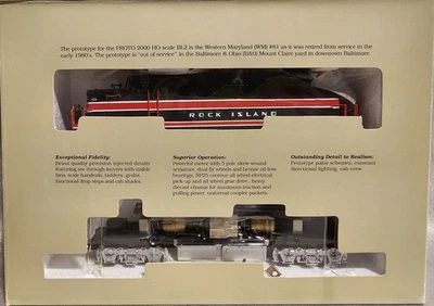 Life Like HO Proto 2000 Rock Island Railroad BL2 EMD Locomotive #429 8352 - Image 1 of 4