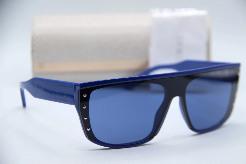 NUEVO JIMMY CHOO RYLAN/S PJPKU AZUL PLATA MONTURAS AUTÉNTICAS GAFAS DE SOL 140 MM Foto 1 de 4