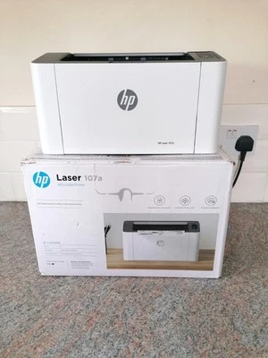 HP Laser 107a A4 Mono Laser Printer4ZB77A - Image 1 of 4