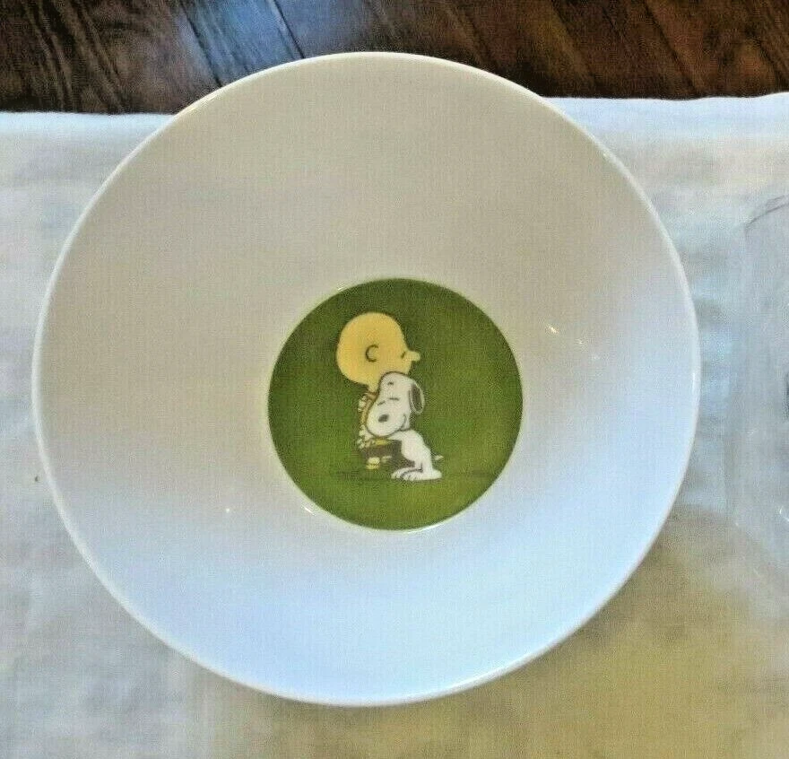 Snoopy Disney Pottery Barn Bowl holiday party peanuts Thanksgiving gift kid , - Image 1 of 4