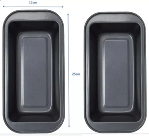 2 x Prima Antihaft Laib Blech Backen Brot Laib Kuchen Ofen Blech Stahl UK - Bild 1 von 6