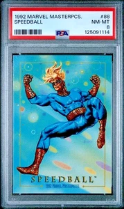 1992 Skybox Marvel Masterpieces #88 Speedball Robbie Baldwin New Warriors PSA 8 - Picture 1 of 10