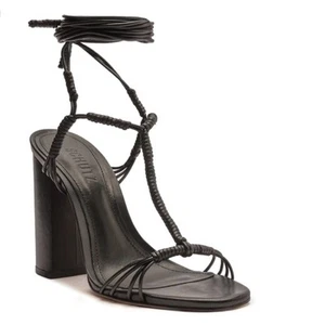 Schutz schwarze Leder-Riemchensandalen (Größe 9,5B) - Bild 1 von 9