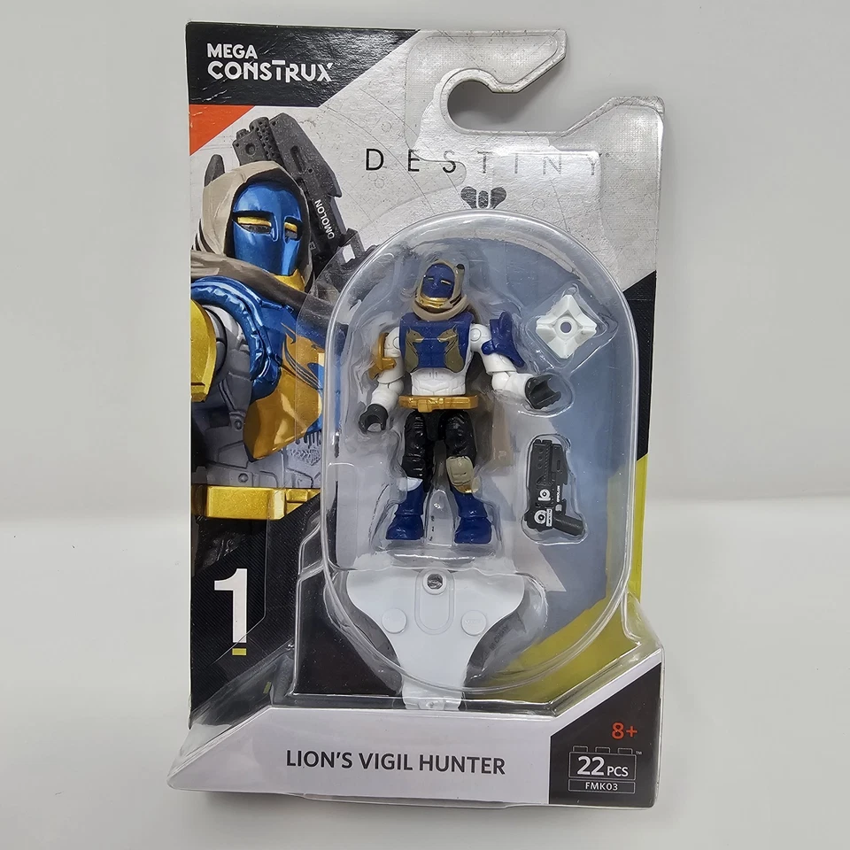 Mega Construx Destiny Lion's Vigil Hunter FMK03 22 PIEZAS Mini Figura Mega Bloks Foto 1 de 2