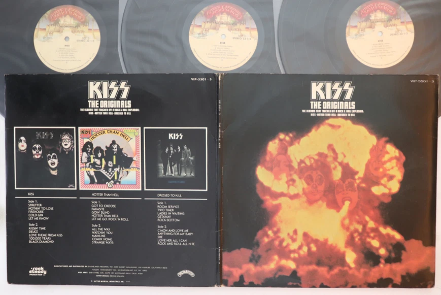 Kiss The Originals Casablanca VIP-5501~3 Japan sealed VINYL LP Good Condition - Image 1 of 1