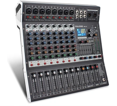 8-Channel Professional Audio Mixer Sound Board Console 99 Bit DSP Digital Pro... - Image 1 of 4