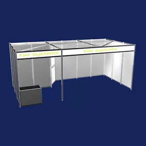 Messestand mit Abstellraum und Beratungstisch Messebausystem Modular Stand-2 - Bild 1 von 3