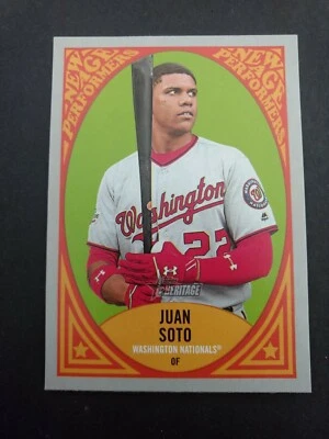 JUAN SOTO 2019 Topps Heritage New Age Performers #NAP-15 WASHINGTON NATIONALS - Image 1 of 2