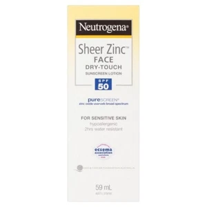 Neutrogena Sheer Zinc Face Dry-Touch Sunscreen Lotion SPF50 59mL,,AUS - Picture 1 of 3