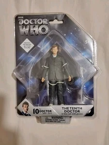 DOCTOR WHO TENTH DR BLUE SUIT ACTION FIGURE 10TH BOX MISPRINT UNDERGROUND TOYS . - Picture 1 of 4