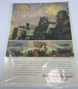 Publicidad publicitaria de revista 1946 Pennsylvania Railroad Saturday Evening Post - Imagen 1 de 2