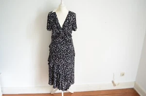 JOIE Kleid Midikleid Blusenkleid NEU! D 38 US 10 geblümt Blumenprint Stufen - Bild 1 von 6
