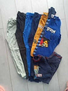 Jungen Kleidungspaket Pyjama Langarmshirt 110/116 - Bild 1 von 6