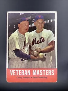 1963 Topps #43 Casey Stengel Gene Woodling Veteran Masters *Read Description* - Picture 1 of 2