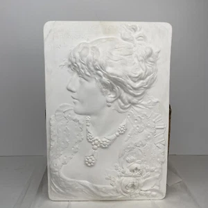 Scarce Vintage North Western Terra Cotta Works Wall Plaque Free Shipping 22 X 15 - Picture 1 of 12