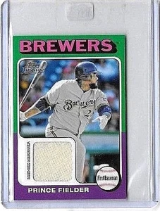 PRINCE FIELDER 2011 TOPPS MINI GAME USED JERSEY - Picture 1 of 1
