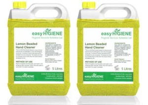 10L LEMON VOL Beaded Hand Cleaner grit liquid soap 2x 5 Litre abrasive HEAVYDUTY - Picture 1 of 1