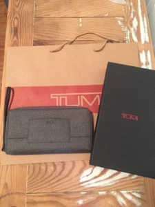Tumi Sinclair SLG Zip Around Travel Wallet- RFID - Earl Gray - 043316EG - Picture 1 of 11