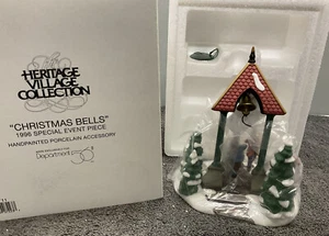 Campanas de Navidad Dept 56 Heritage Village Collection 1996 pieza de evento especial - Imagen 1 de 2