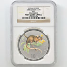 2008 China Lunar Year Rat 10CNYuan 1 oz Colorized Silver Proof Coin NGC PF 69 UC