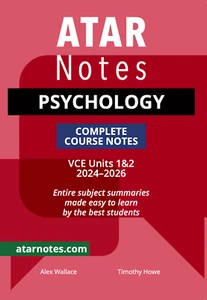 ATAR Notes VCE Psychology Units 1&2 Notes - Picture 1 of 11