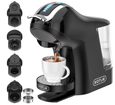 Kotlie Multi Capsule Coffee Machine 19 Bar 5 in 1 Black Edition Model EM-308A