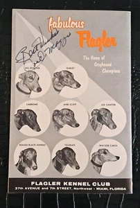 Autografo Joe Dimaggio Flagler Kennel Club Programma 2 dicembre 1972 Yankees - Foto 1 di 6