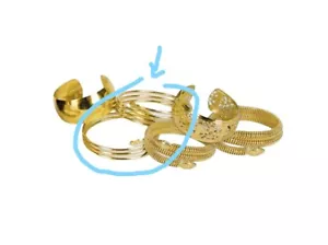 Armreif gold schmal Fasching Karneval Verkleidung Halloween Fries Accessoires - Bild 1 von 6