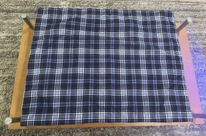 Tommy Hilfiger Single Sham Pillowcase Blue Plaid - Picture 1 of 7