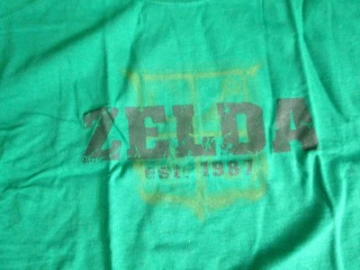 NEW Official Zelda EST 1987 Green Graphic TShirt Legend XL Tee Rare HTF Promo - Image 1 of 4