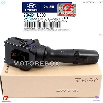 CONJUNTO DE INTERRUPTOR Y LAVADORA genuinos para Elantra Forte Rio Forte5/Koup 934201U000 Foto 1 de 4