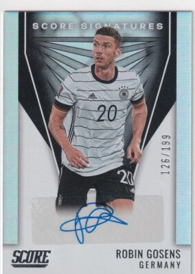 Panini FIFA Score 2021-22 No. SS-RG Robin Gosens Autograph 126/199 - Image 1 of 2