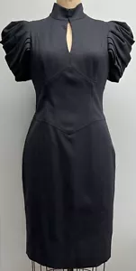 BIRD by JUICY COUTURE Women's Corseted Black Wool Blend Dress Sz M - Picture 1 of 11