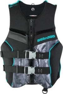 NEU Water Sea-Doo Erwachsene Damen 2XL Airflow Refraction BLAU PFD/Schwimmweste - Bild 1 von 4