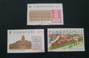 Singapore 1993 Architectural Heritage Complete 3V Fine used - Imagen 1 de 2