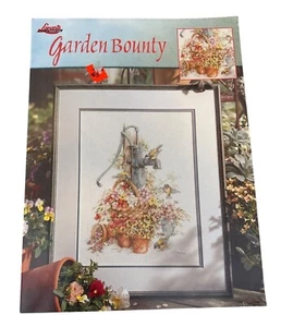 Leisure Arts Garden Bounty Cross Stitch Pattern Waterpump Flowers - Picture 1 of 2