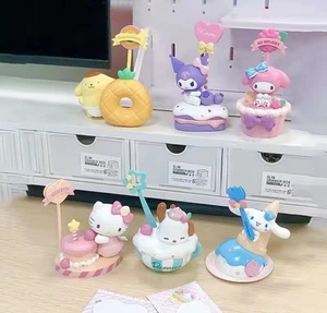 Hello Kitty MYSTERY Blind Box Dessert Series Kuromi My Melody 1 Sanrio Figurine - Picture 1 of 5
