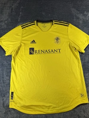 Camiseta Nashville SC XL Amarilla MLS Fútbol Adidas Fútbol Inaugural 2020 Foto 1 de 4