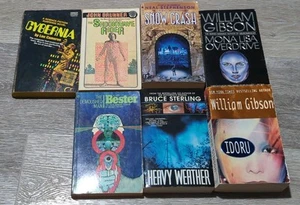 Cyberpunk 7 book lot. Bester, William Gibson, Neal Stephenson & Bruce Sterling. - Picture 1 of 3