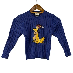 No So Ugly Weihnachtspullover Vintage Disney Goofy Zopfmuster 4 XS - Bild 1 von 5