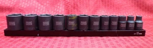 CORNWELL TOOLS BLUE POWER 12 PC SAE IMPACT SOCKET SET ⅜” DRIVE - Picture 1 of 8