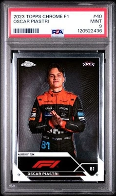 Oscar Piastri 2023 Topps Cromo F1 #40 PSA 9 Como Nuevo RC C:435 Foto 1 de 2