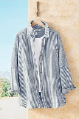 Coldwater Creek 复古磨损大衬衫 02 色,所有尺寸。 — 第 1/4 张图片